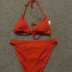 Billabong Fiery Red Bikini Set